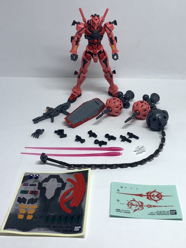 最後に付属品パーツ等。GQ世界版のガンダムということで異質なデザインが際立ちますね〜!ですがかなり動くので楽しいガンプラです!このあとに頭部の造形差異またビットとハンマーをハイパーバズーカに変更したシャア・アズナブルが最初に搭乗したときの「HGGQ 白いガンダム」が発売されています。必要最低限の色分けのみとなっているため、部分塗装などの手間はかかりますがその分かなりかっこよくなると思います!◇◇◇ビルドダイバーズ二次小説「陰キャアイドルはGBN〈惑星〉を救いたい。」こちらのつぶやきによる【試し読み】またpixivにて更新中です〜!◇◇◇またハーメルン版「陰キャだけどアイドルはじめてGBN〈惑星〉を救う話。」も同様に更新中です〜!面白い!と思ったらお気に入り登録また星による評価などいただけると励みになります〜!二次創作にご興味のある方はぜひ〜!