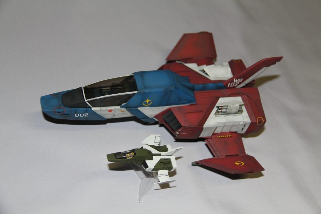 1/100コアファイターと並べてみた