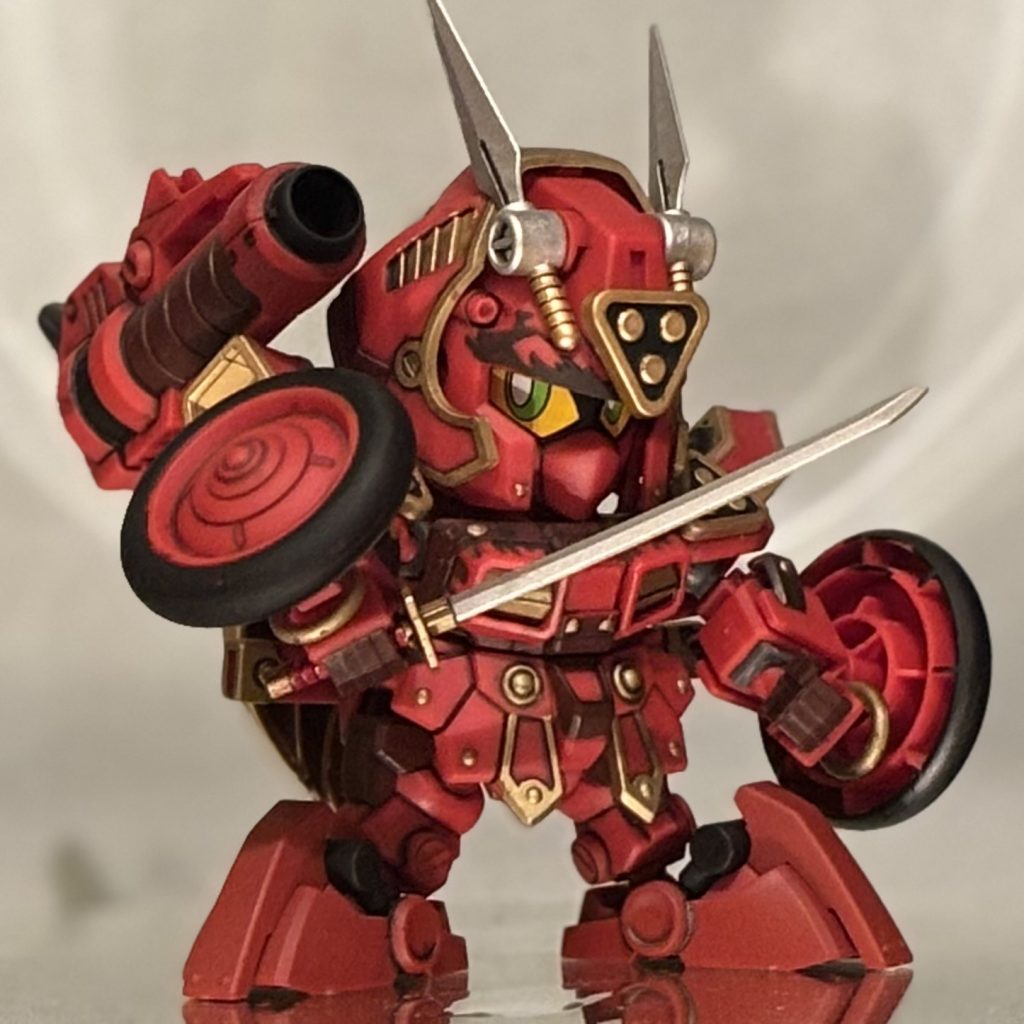 筆塗りとガンダムマーカースプレーのみでやった割には綺麗にできたかなと思ってます😅