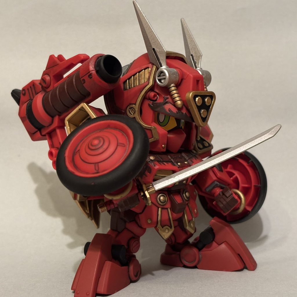 メカっぽい装備もありつつ武者っぽく見えるのがカッコいい！豪田亜留、カッコよかったなぁー