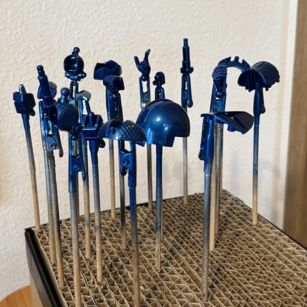 メタリックブルー塗装