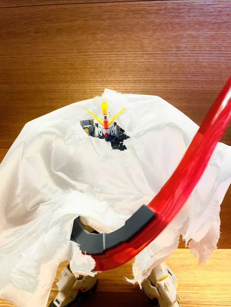 灼熱した剣を構えるサンドロック！