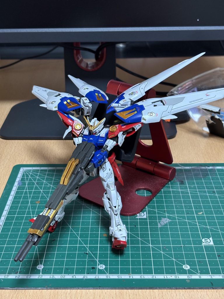 ツインバスターライフル照射ポーズもバッチリ