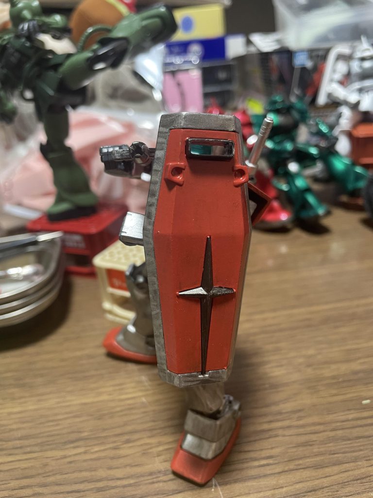 オレンジ色が好きなので塗りました。作り終わってから知りましたがモロッコ戦線仕様っぽい色ですwアニメはあまり見てないので😅&nbsp;