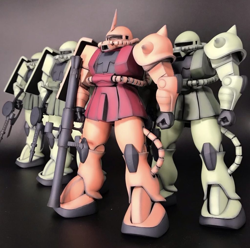 1/100 旧キットザク 4体同時製作