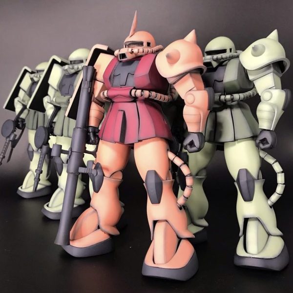 1/100 旧キットザク 4体同時製作