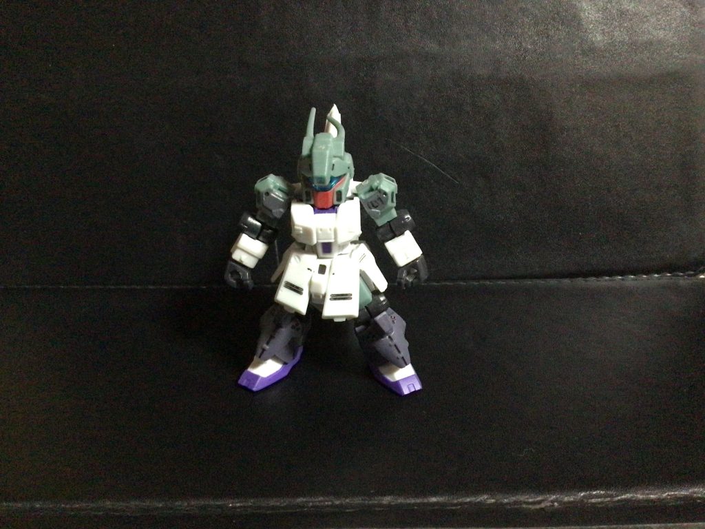 No.1 ニュータイプ専用スタークジェガンβ型元々作ったニュータイプ専用スタークジェガンを扱いやすくした機体をイメージして作りました！武器は、バズーカ、ビームサーベルなどなどです