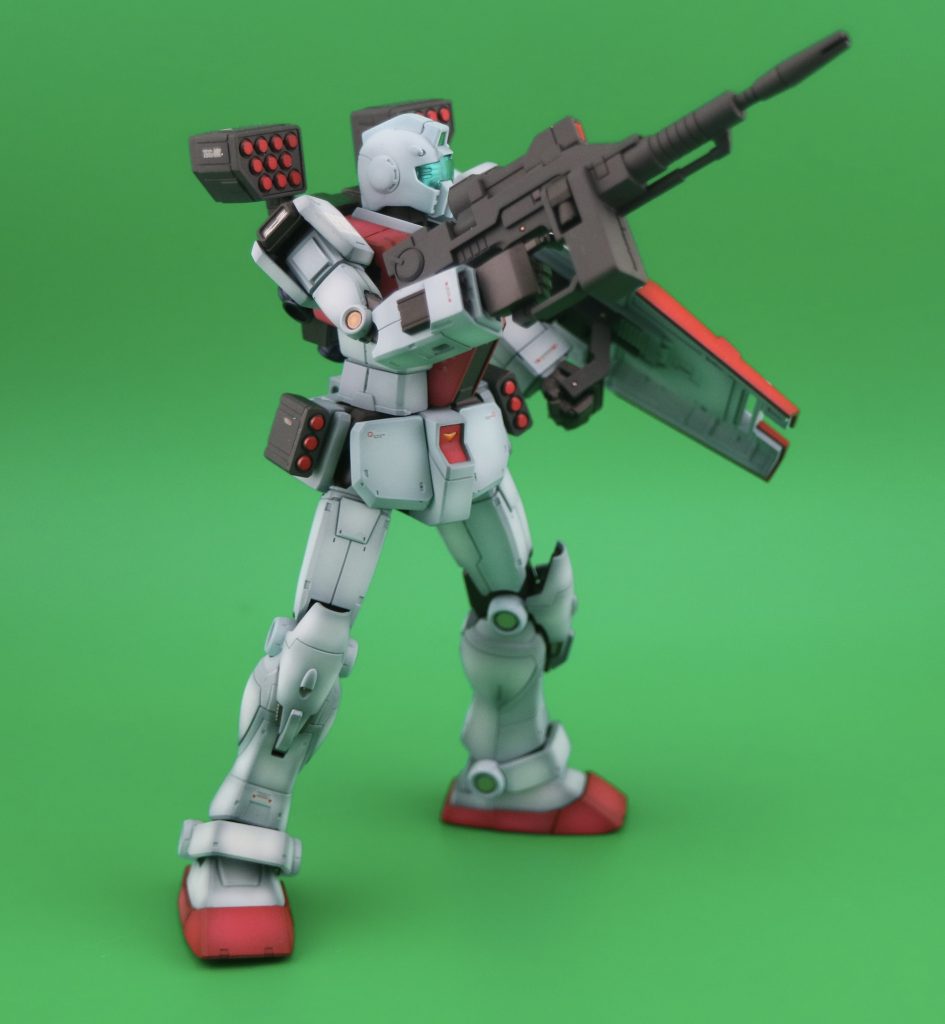HG ジム ショルダーキャノン装備