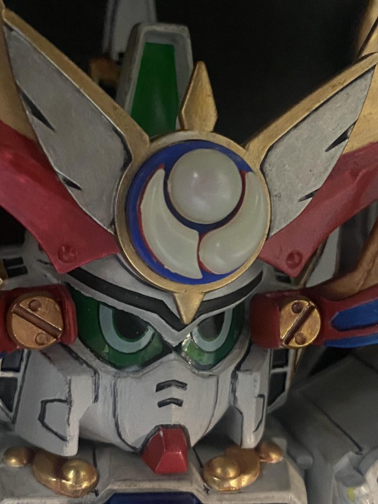 額に蓄光パーツが使われていますが、光っているのがわかりにくいです。。一応肉眼では光ってました✨最後までご覧いただき、ありがとうございました♪( ´θ｀)ノ全員集合を近々投稿したいと思います。