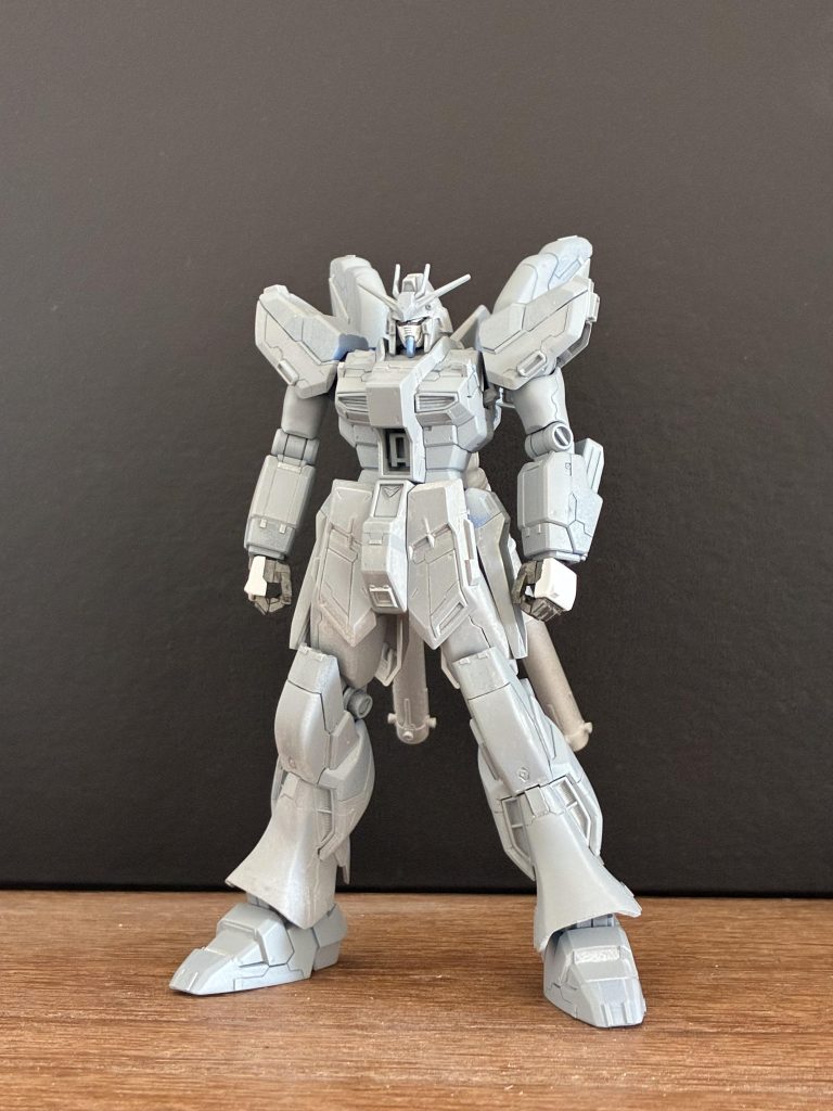 サフを吹いた状態。