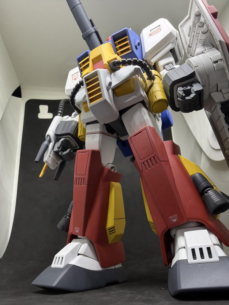 お台場の立像風に。頭が（笑）