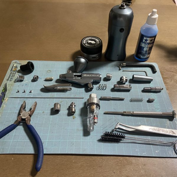 エアブラシ掃除