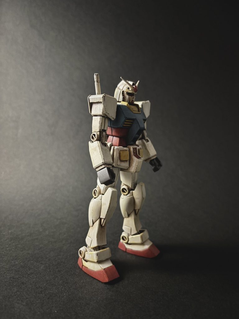 全塗装しウェザリングカラーで汚し。作業としてのハードルは低いので楽しくできました。