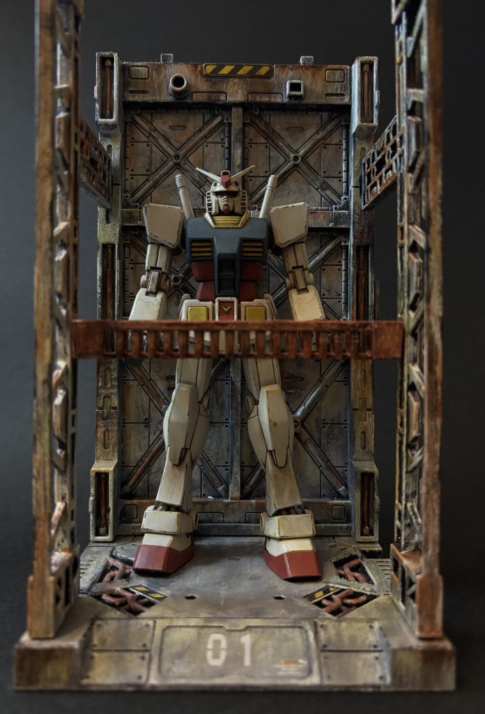 格納庫に入れてみました。