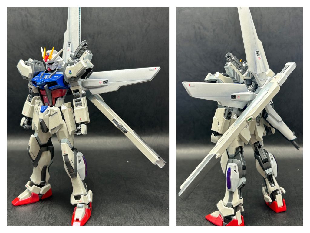 ストライカーパックのバリエーションとして、単機で戦略級の兵器を装備させる案が出るも、理想の出力を発揮する為には、圧倒的にエネルギーが足りず、設計段階で終わってしまった。