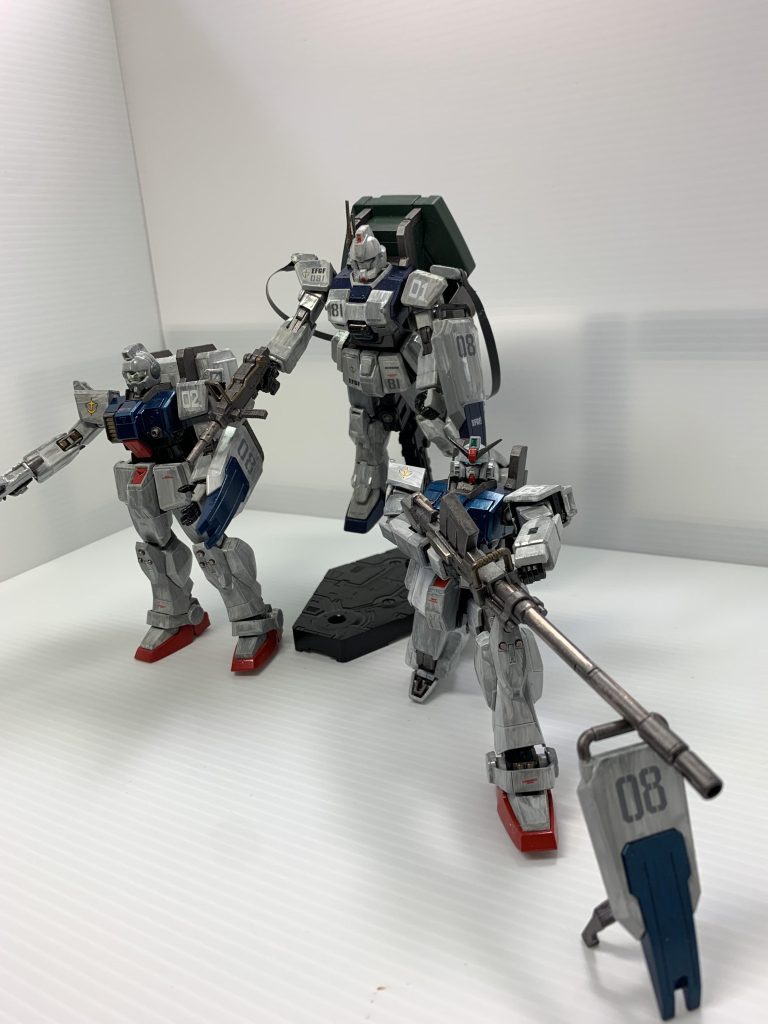 08小隊シリーズが再販されたので、3機作成しました。