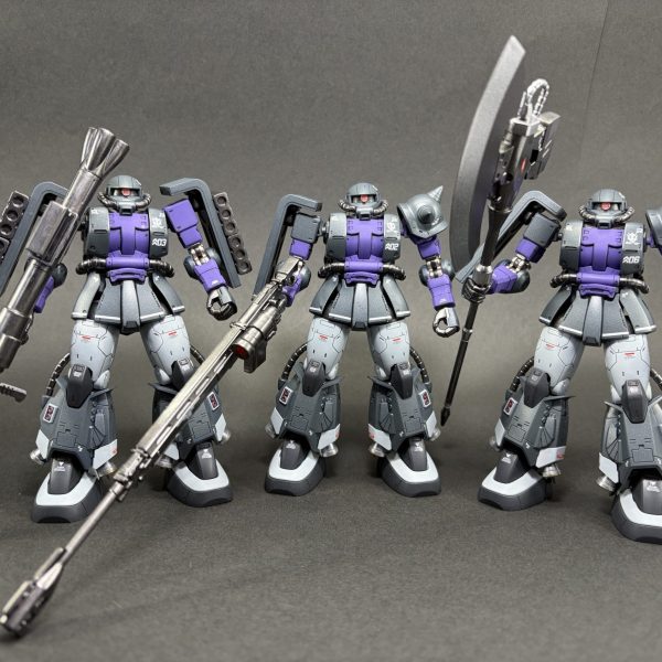 HG 黒い三連星３機 高機動型ザク オリジン版