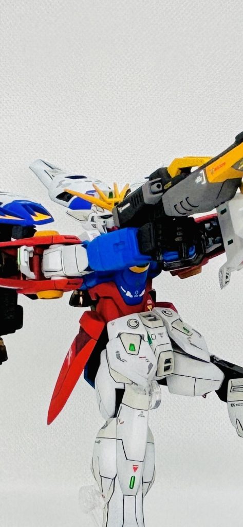 少し見えずらいですが両手持ちできるようにグリップの位置を内側に詰めました