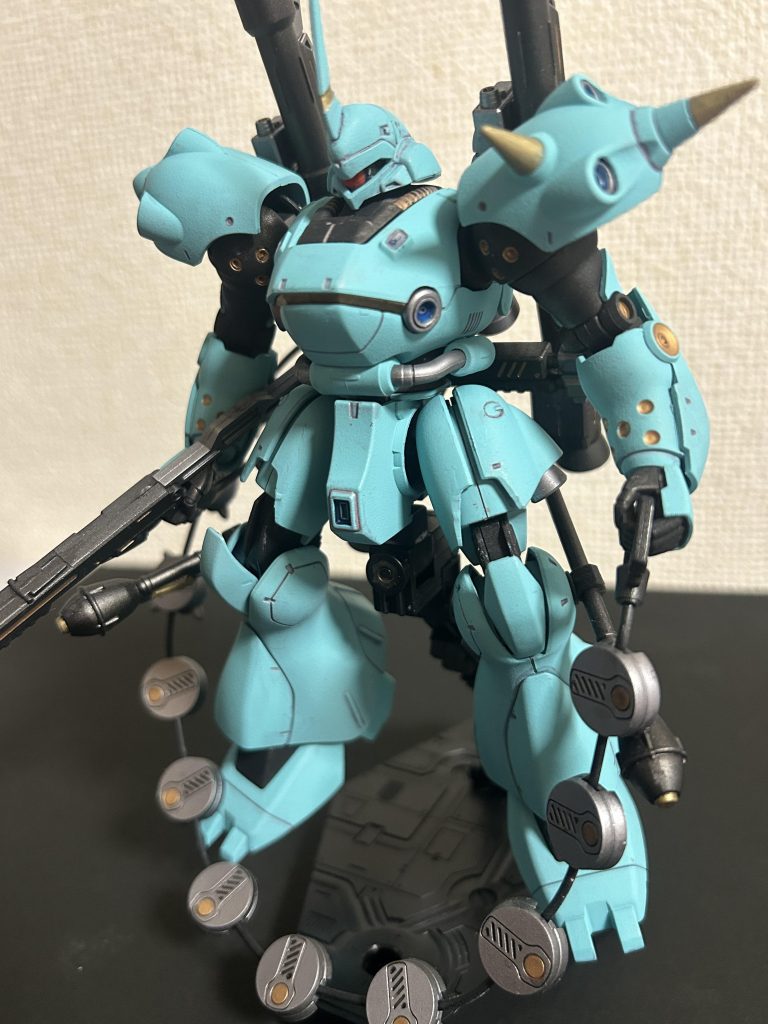 特に何も手を加えることなく塗装、組み立て、スミ入れ、トップコートのみです。&nbsp;