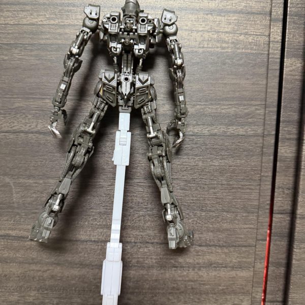 最近忙しすぎて思うように制作に励めなかったのですがようやく休みになったのでフレームを半日で作り上げました。爪とケーブル類はガンメタで一部塗装それ以外は基本整形色仕上げになるかと…（2枚目）