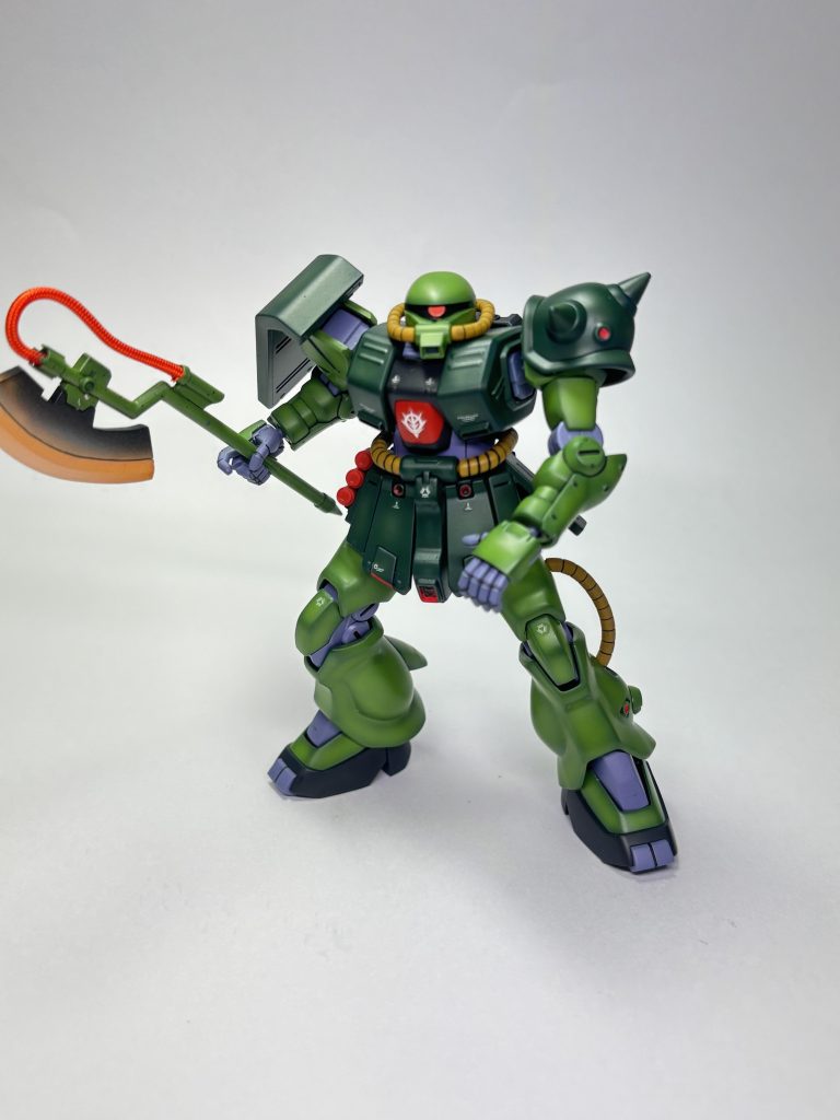 黄緑の本体色は調色が難しいです。。塗装時のライトを今後考えないとです。グラデーションは軽く付けてみましたが、結構うまく行ったと思います。&nbsp;