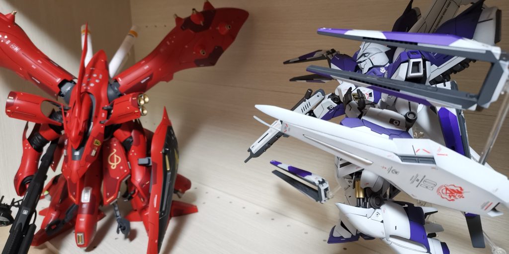 以前製作したRE/100ナイチンゲールと。この組み合わせは最強でしょ(๑•̀ㅂ•́)و✨✨