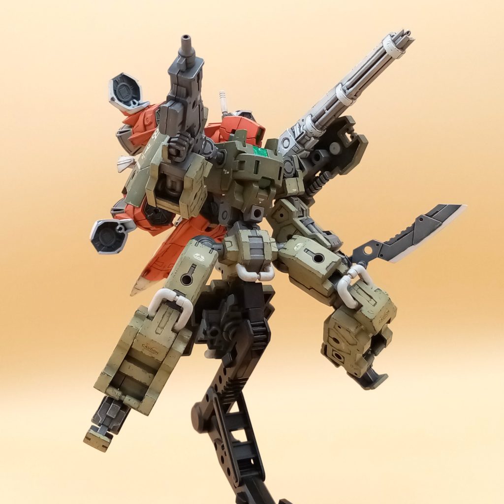 30mm 1/144 エグザビークル (小型可変機 Ver.) + ガンバレルストライカー–2枚目/制作者：@bhoylhogro