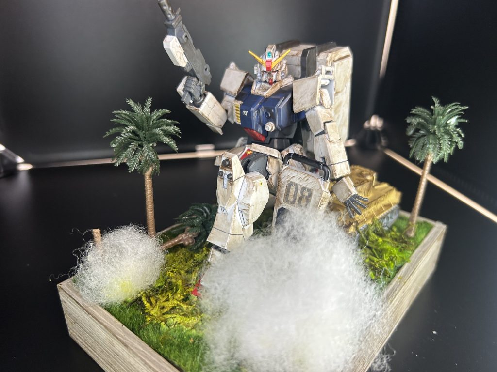 陸戦型ガンダム手乗せジオラマ　とある宇宙世紀にて