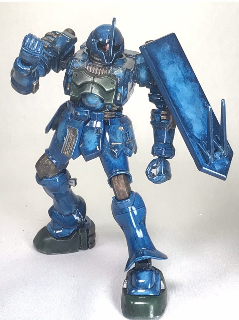 2年目ヅダを陶器の萩焼風に塗装してます。