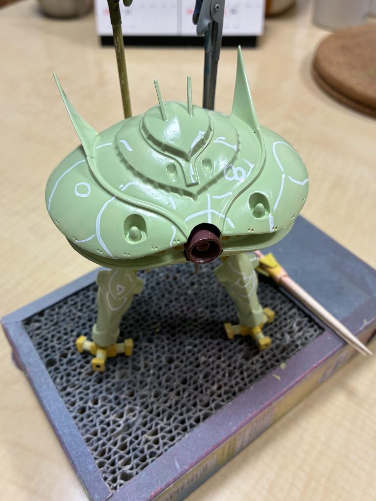 この下地から黄色がえらい塗りづらいこと。どうにか完成して良かったです🌻