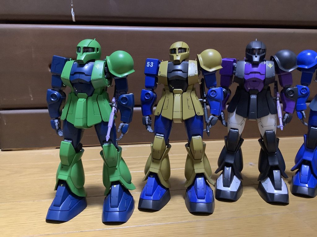 旧ザク､リアルタイプカラー､黒い三連星