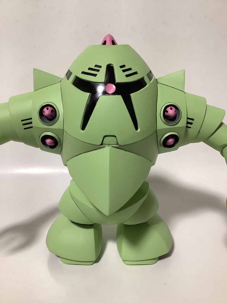 モノアイレールを艶消しにし忘れてます(zaku-kao9)