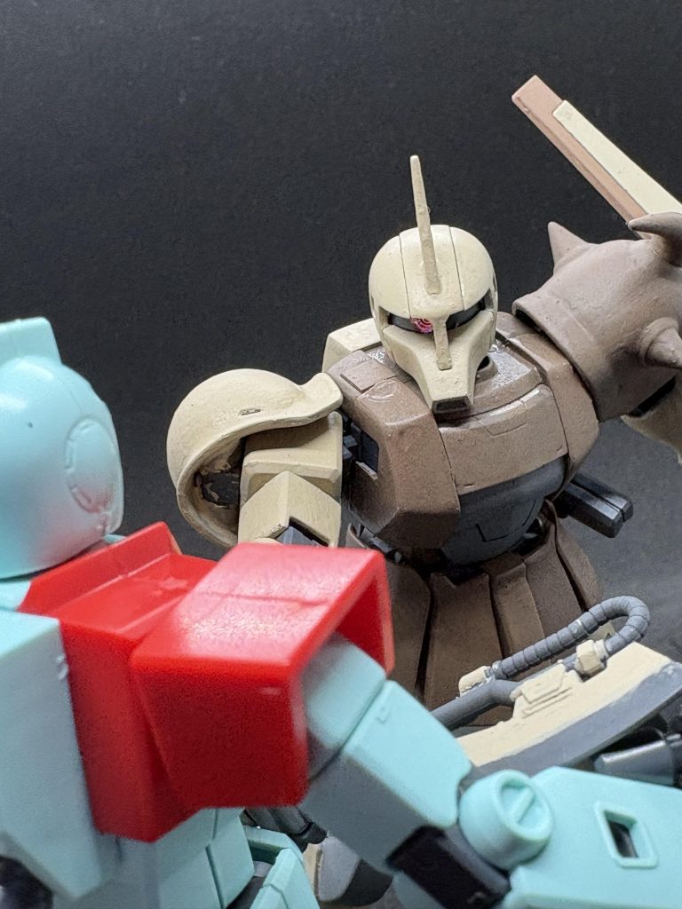 ただ物資不足のため、ザクⅠのエースパイロットの機体のみ改修し戦場を駆け抜けることとなる多大な戦果を挙げることは叶わなかったが、パイロットにとっては心強い機体となっていただろう