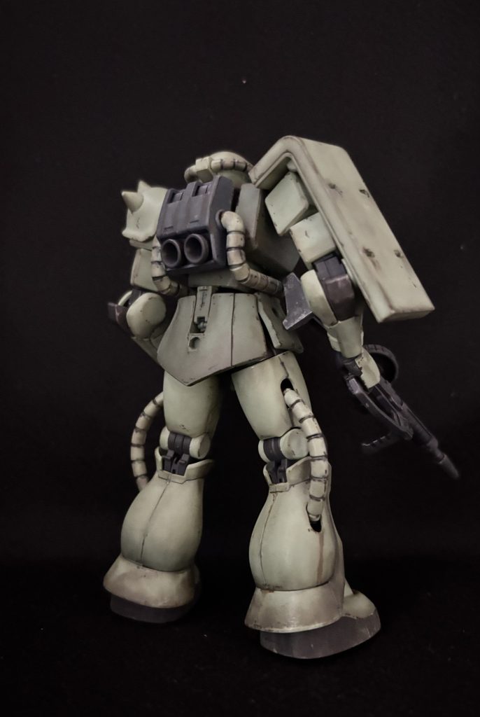 バックショット、リアルタッチマーカーでサビ表現をしています。