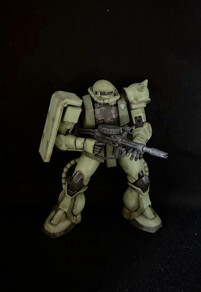 HGUCザクⅡ（ウェザリングモデル）–4枚目/制作者：マサキ軍曹