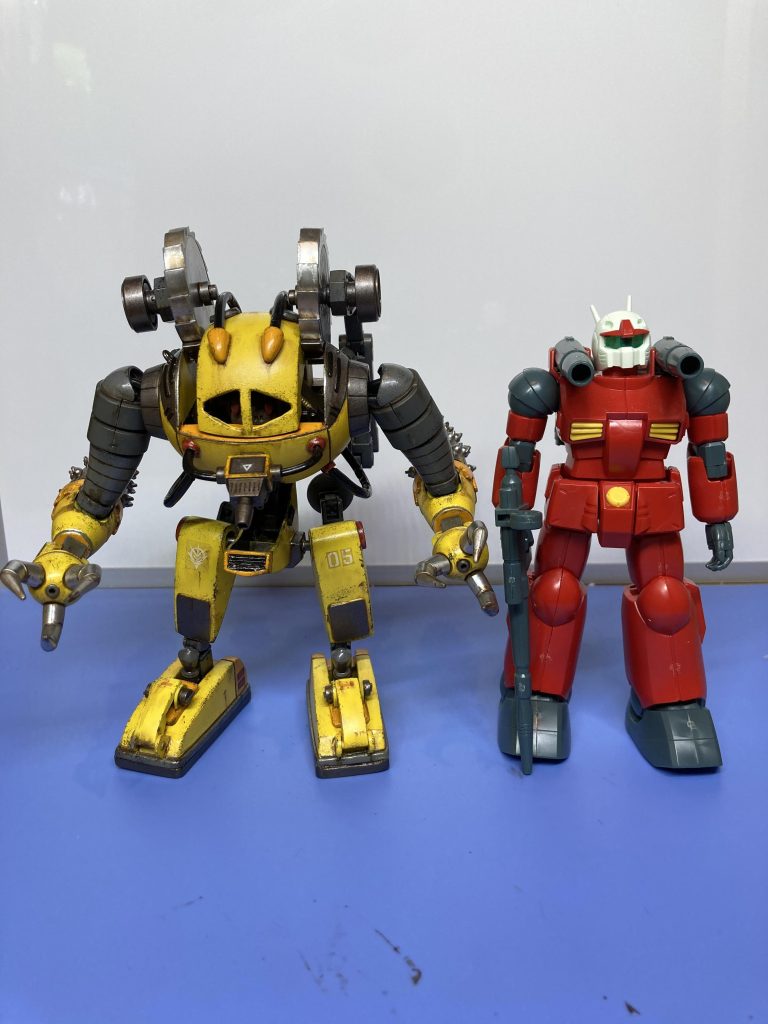 サイズ比較、ほぼ普通のMSと同サイズになりました。