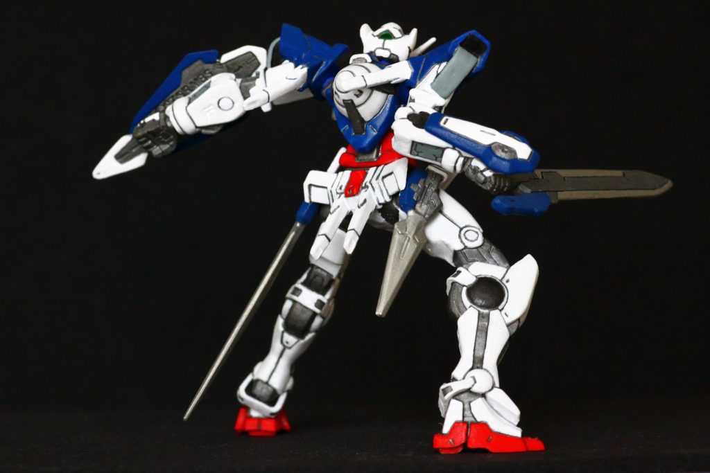 エクシアは多くのキットが販売されていますが、好みのプロポーションなのはこれだけで、結局プラモは買わずじまい。