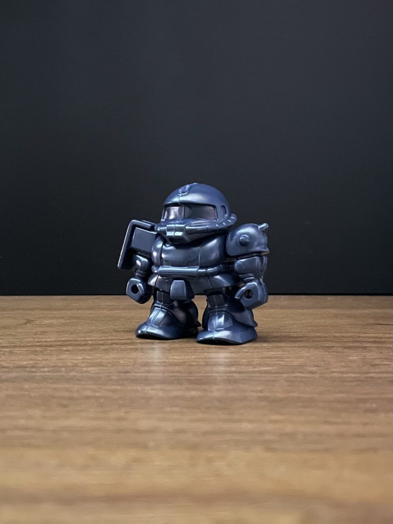 影忍者シャザクキットで作成出来るザックンのブレードアンテナ、腕部のピンをカットして量産型ザクに仕上げました。