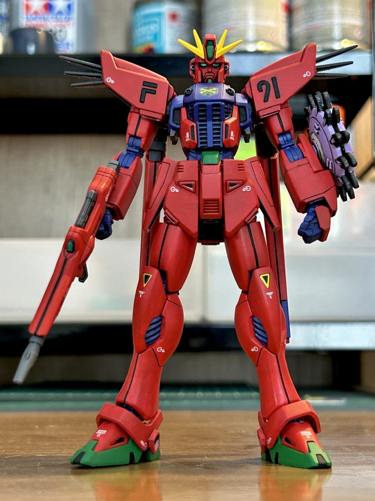 本当はショットランサーを装備させたかったですが入手できず。。。もう一機F91を作ろうと思っているのでそっちは装備させたいなぁ。