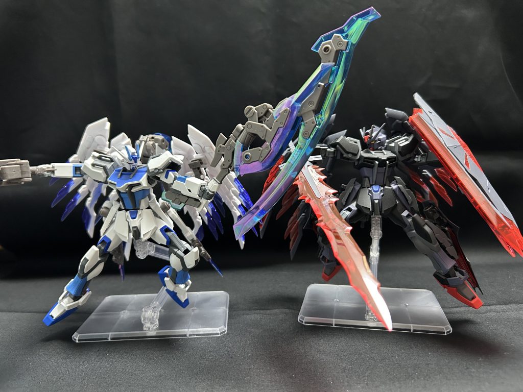 /Dn &nbsp;vs &nbsp;/Wp&nbsp;基本この2機体がぶつかるなら近接戦になるだろうなぁ～と想定してポージングして見ました