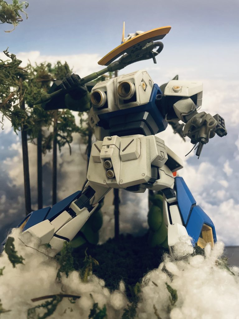 アレックスの後方からのショットです。ヘッドをヒートホークで切り飛ばされる様を表現してみました。