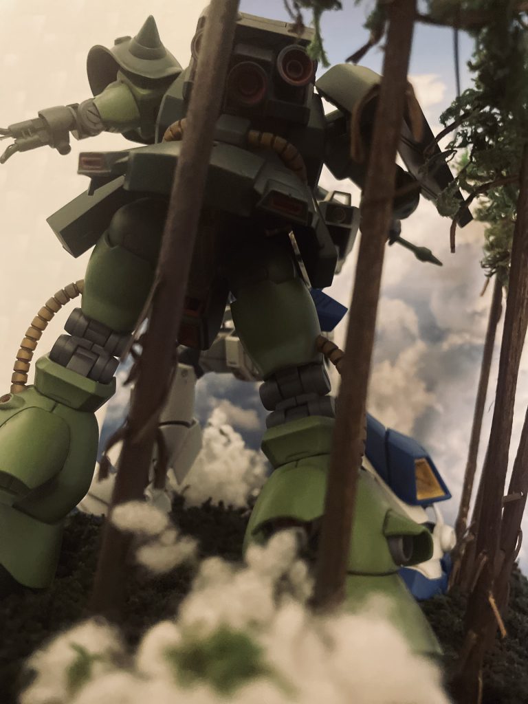 下からのアングルです。