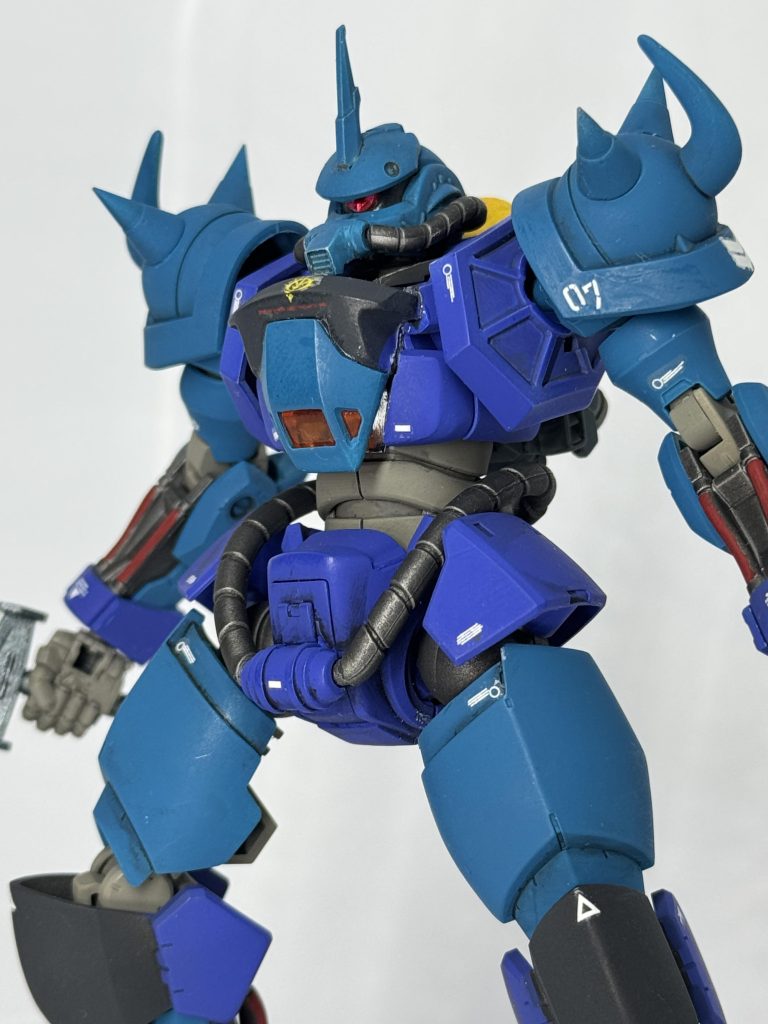 勝手にGQ-MSVシリーズ① グフ劇中では登場する機会のなかったけどよく知るあのMSはGQ世界ではこんなだったんじゃないか…?、を想像しながら作ってます。