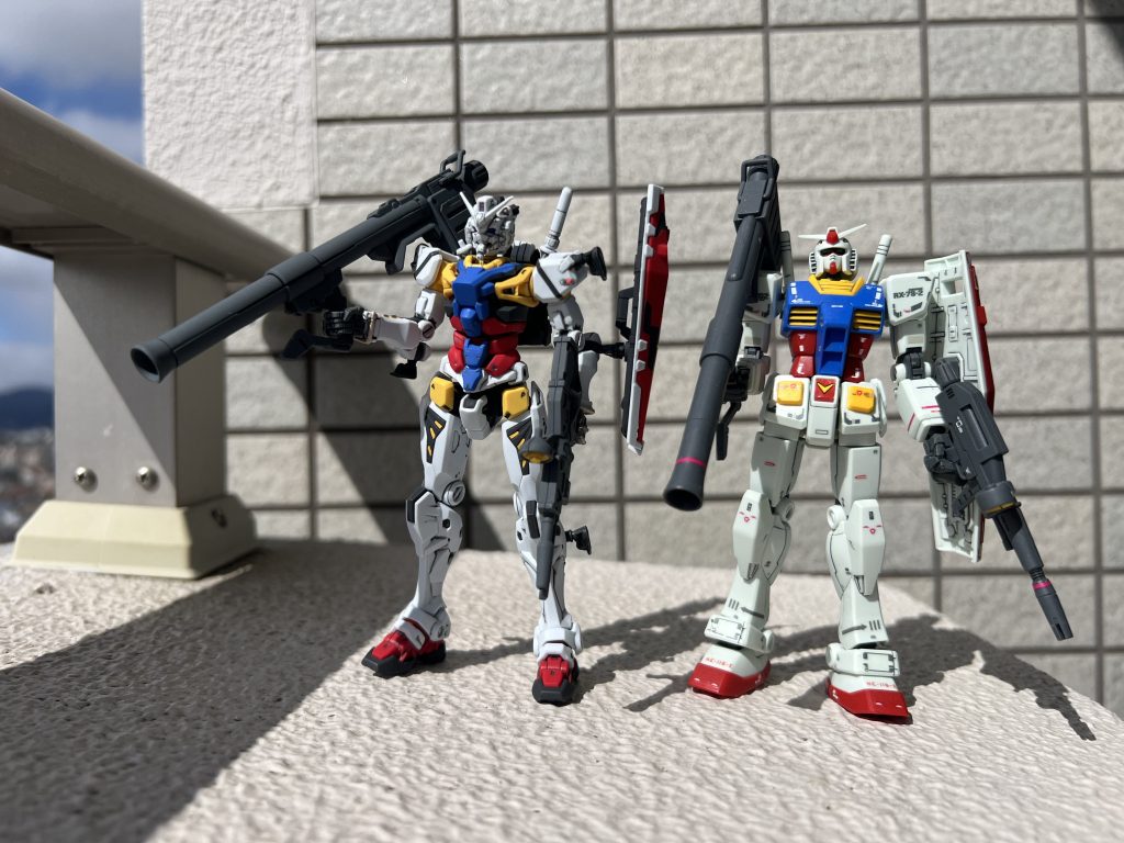 それぞれのガンダムと2ショット(*'ω'*)