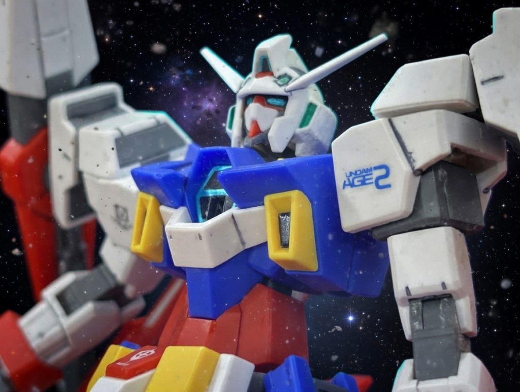 ほんの少しの部分塗装にAGE系の水転写を貼ってディテールアップしてます