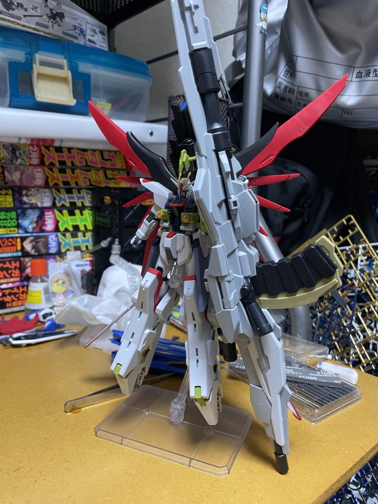 作品名：フリーダムにデスティニーのバックパックとゼウスシルエット付けてみた<p>思ったより似合ってましたw</p>
