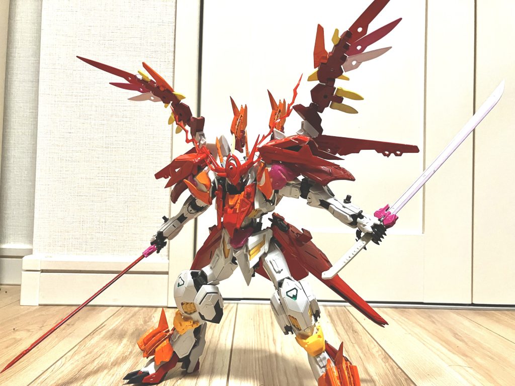 ルプス拡張パーツのリミッター解除形態!カラーリングが同じ赤の為わかりにくいかもだけどエフェクト付けてます