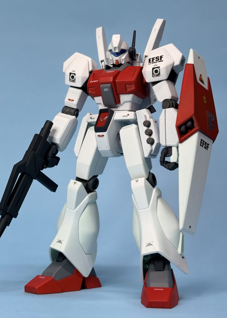 HG ジェガンを先行配備カラーに全塗装。去年MGで作ったので今年はHGを制作してみました。