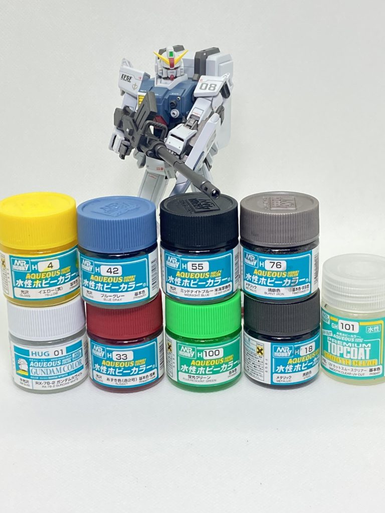 使用塗料感想延長工作は大変！どこで伸ばすか？の検討もそうだが、挟み込んだプラ板を如何にヤスって滑らかにできるか？水性塗料HUG01が、とても綺麗な色で優秀！