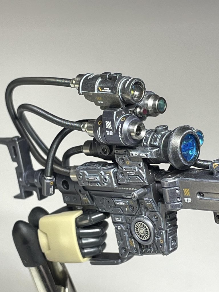 HG ザクⅠスナイパー ビームライフル + ヘッドスコープ–2枚目/制作者：takiyama08g